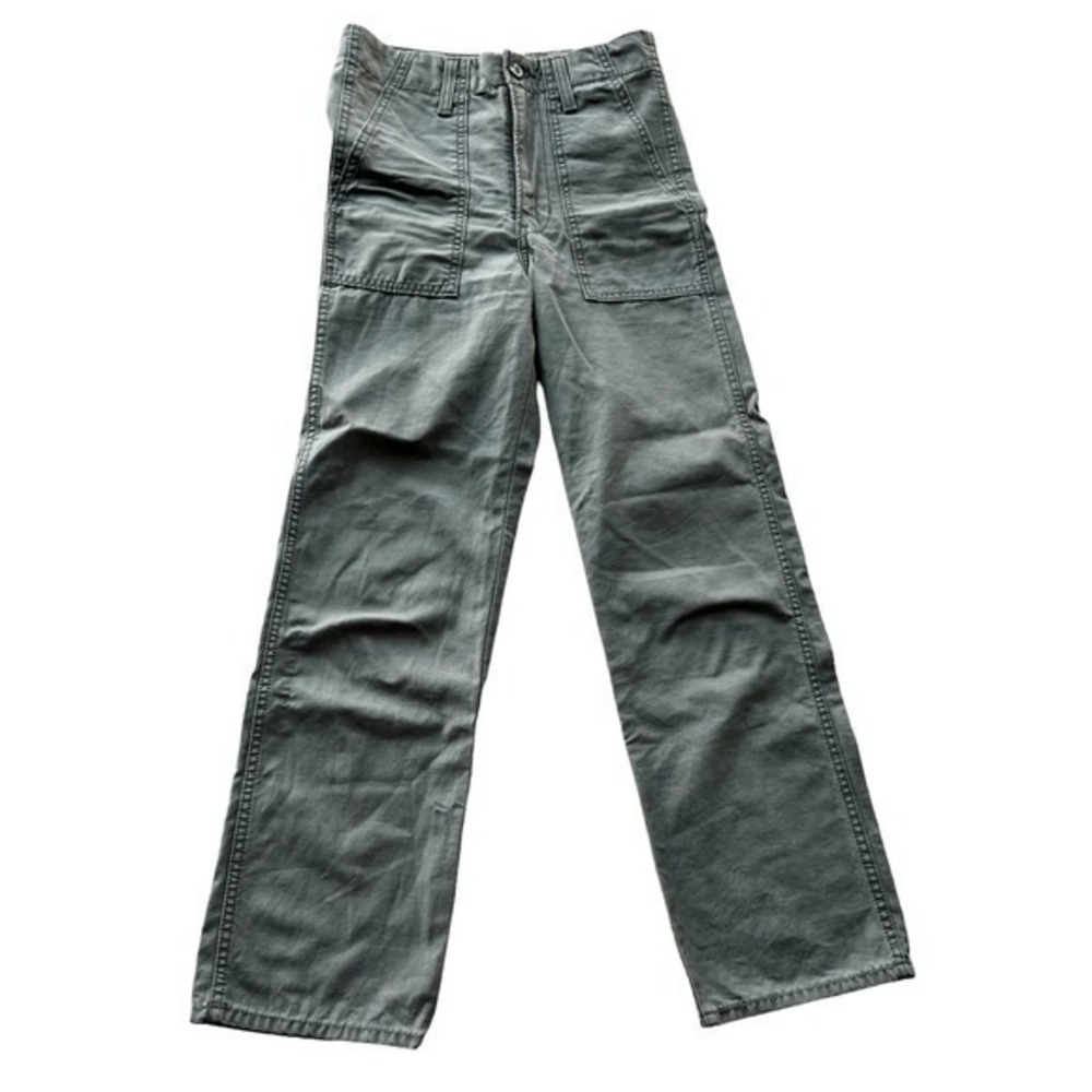 Levi’s Ribcage Straight Olive army green cargo fatigues NWOT 25/29